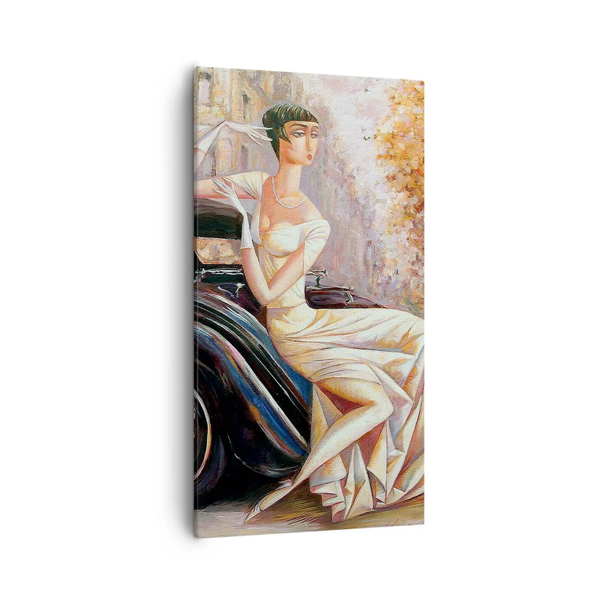 Tablou pe pânză - Eleganță retro - 55x100 cm