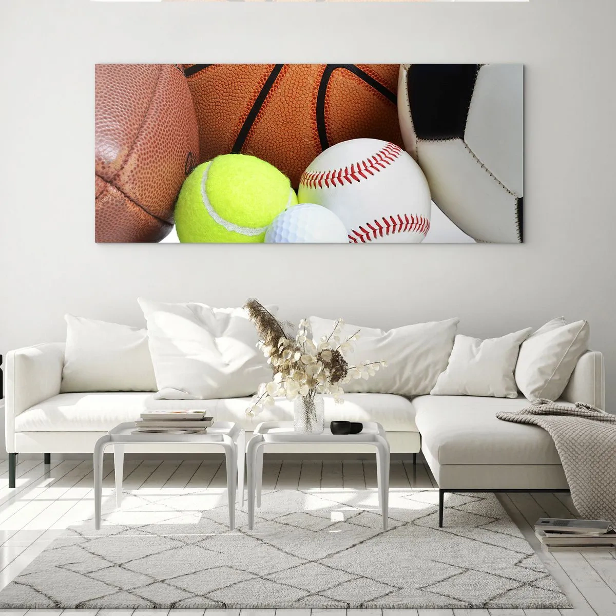 Tablou pe sticlă - Ne leagă mingea! - 100x40 cm