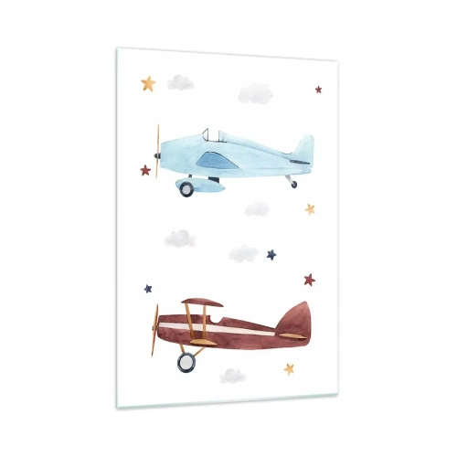 Tablou pe sticlă - Domnule Pilot, vă așteptăm! - 70x100 cm