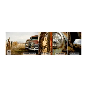 Mostră de Tapet Standard Eco - O odihnă binemeritată - Mașină veche, Automobile, Epocă - 100x30 cm