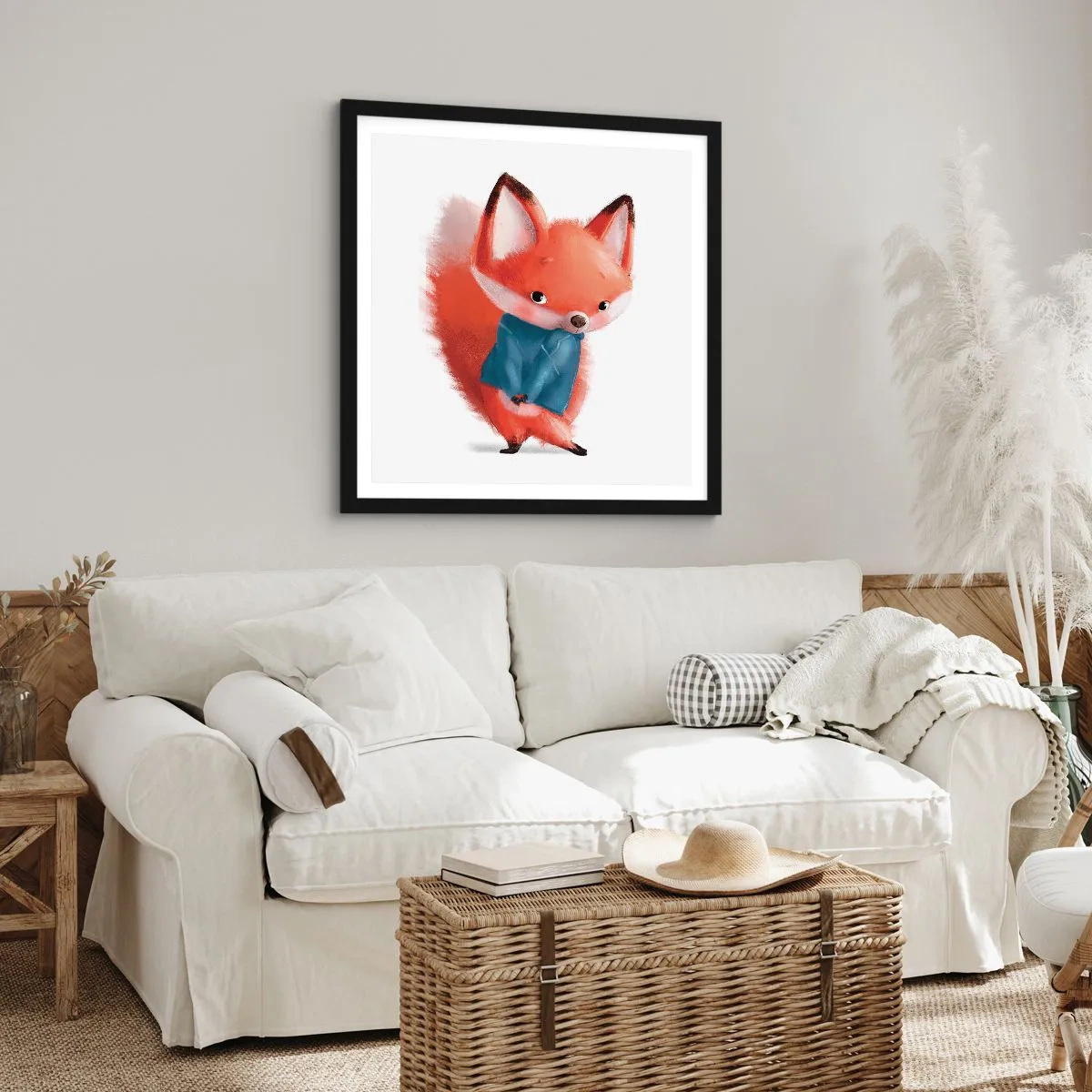 Poster în ramă neagră - Îmi vine bine? - 60x60 cm