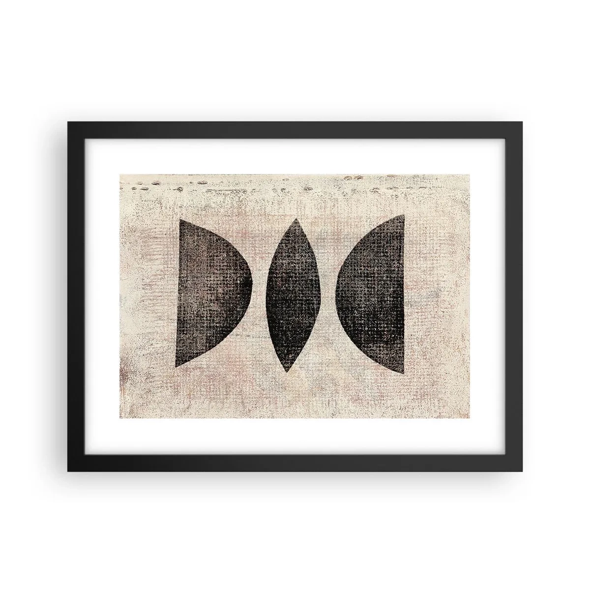 Poster în ramă neagră - Abstracție etnică - 40x30 cm