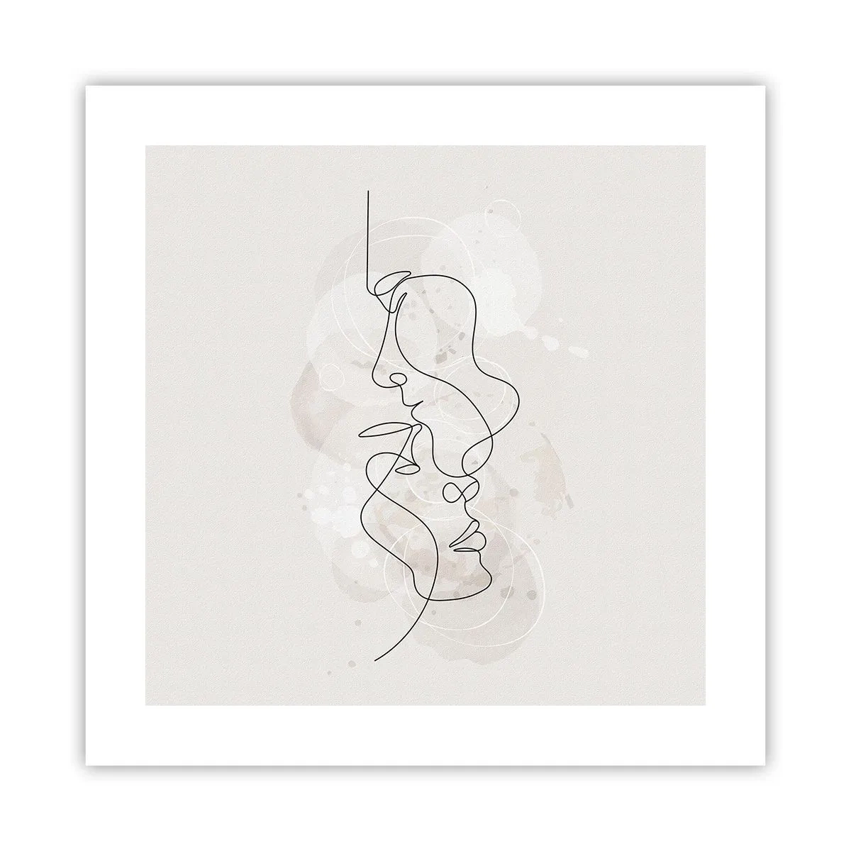 Poster - Încurcați într-o îmbrățișare - 40x40 cm