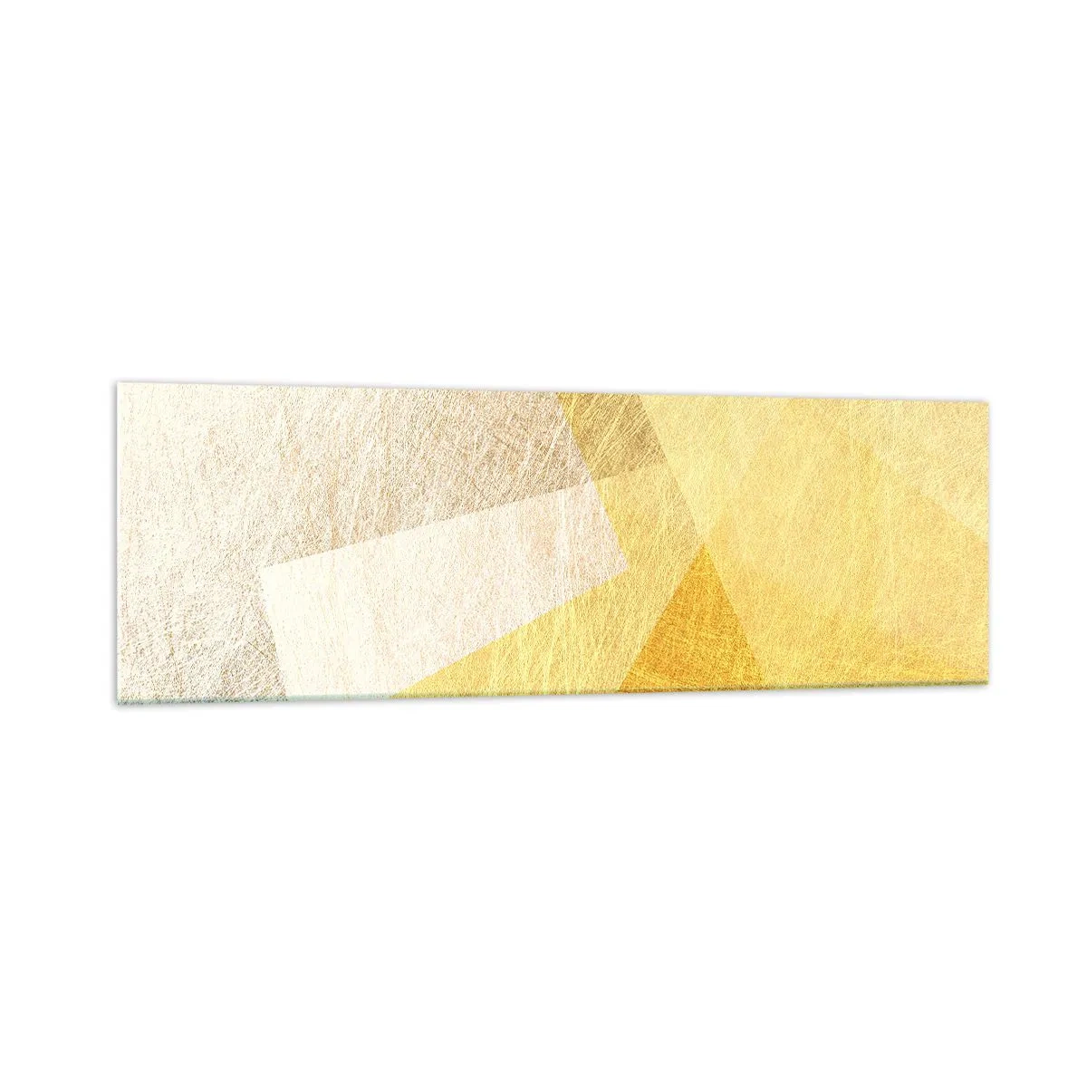 Tablou pe sticlă - Vremea de geometrie - 160x50 cm