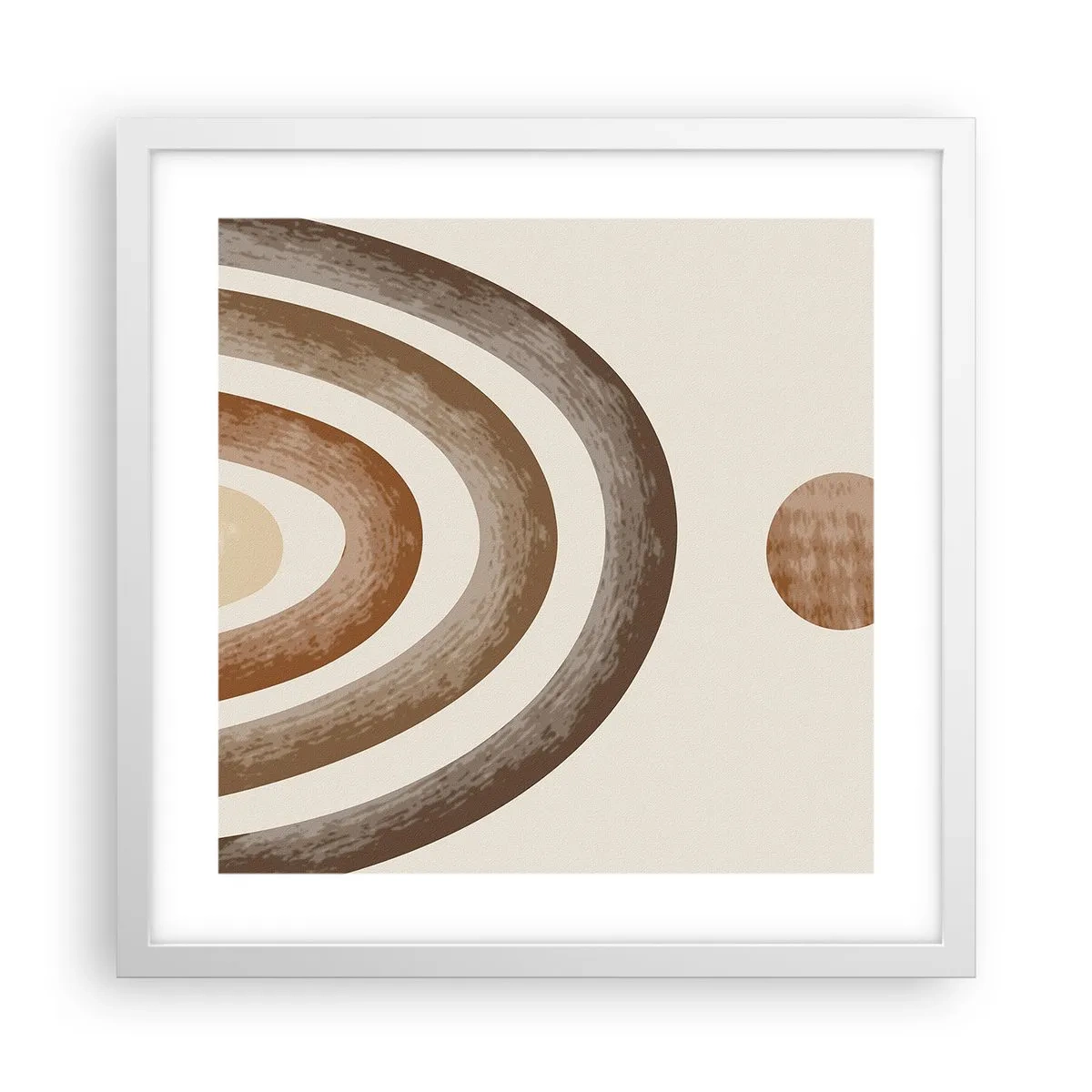 Poster în ramă albă - Într-o galaxie îndepărtată - 40x40 cm