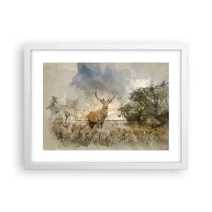 Poster în ramă albă - Demnitate - putere - măreție - 40x30 cm