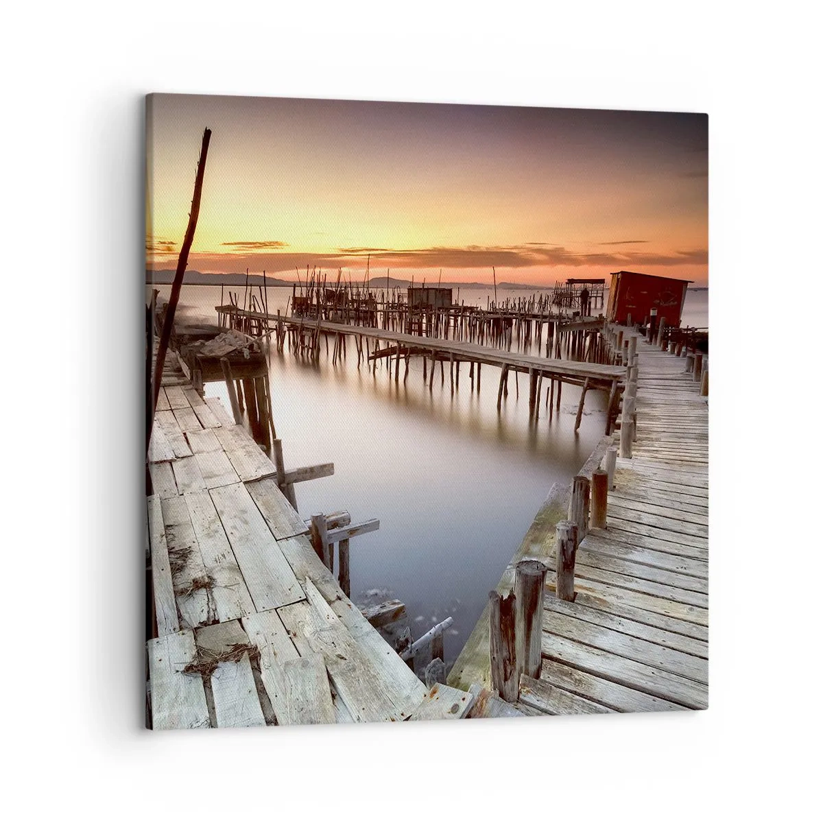 Tablou pe pânză - Autentic, nu o atracție turistică - 50x50 cm