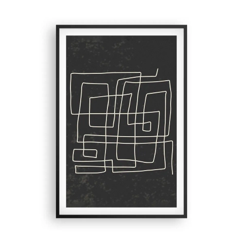 Poster în ramă neagră - Nu atât de simplu - 61x91 cm