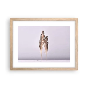 Poster în ramă de stejar deschis - Împotriva neantului - 40x30 cm