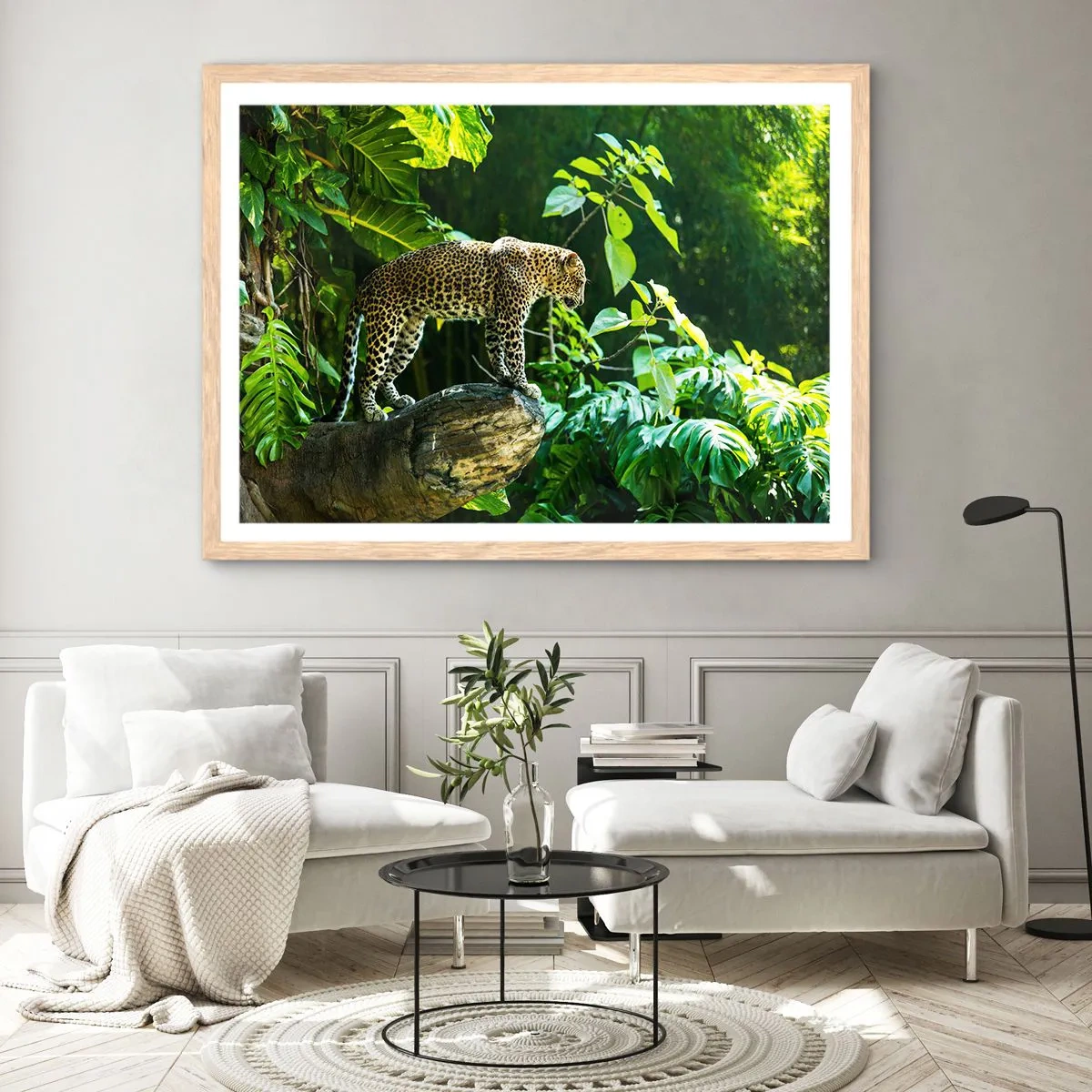 Poster în ramă de stejar deschis - La vânătoare? - 50x40 cm