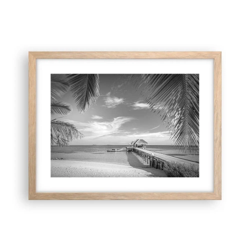 Poster în ramă de stejar deschis - O amintire sau un vis? - 40x30 cm