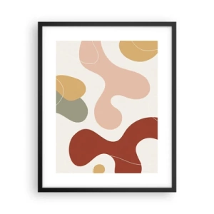 Poster în ramă neagră - Pete colorate? - 40x50 cm