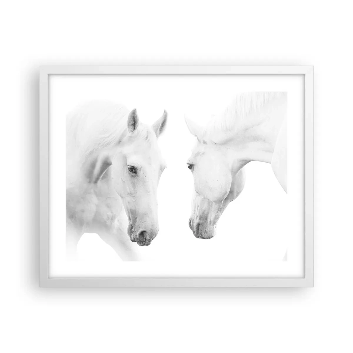 Poster în ramă albă - Este aceasta o prietenie...? - 50x40 cm