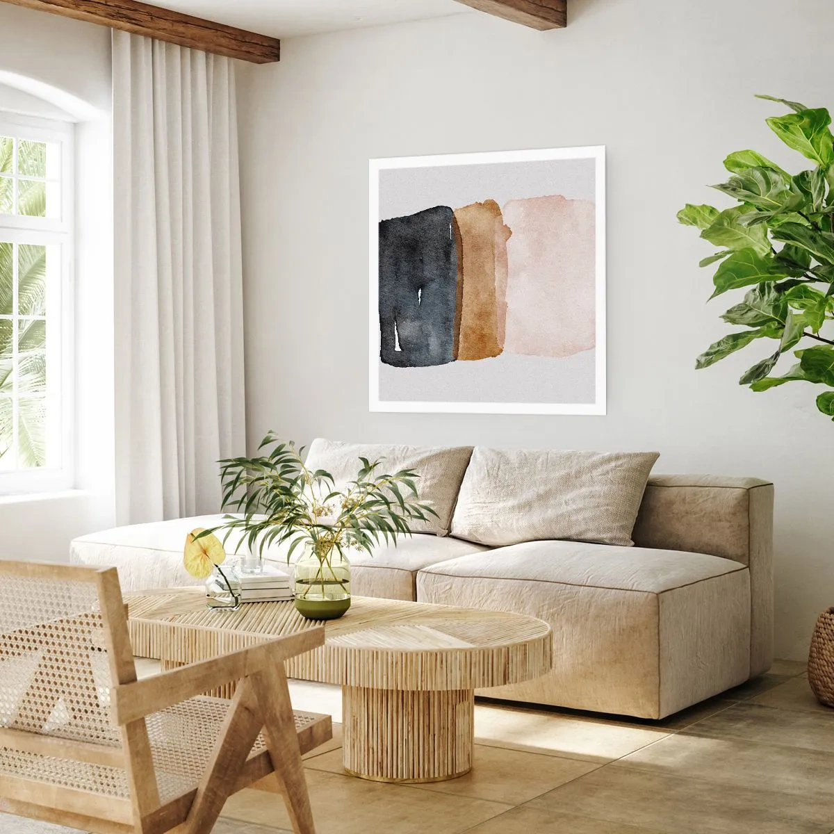 Poster - Compoziția culorilor pământului - 40x40 cm