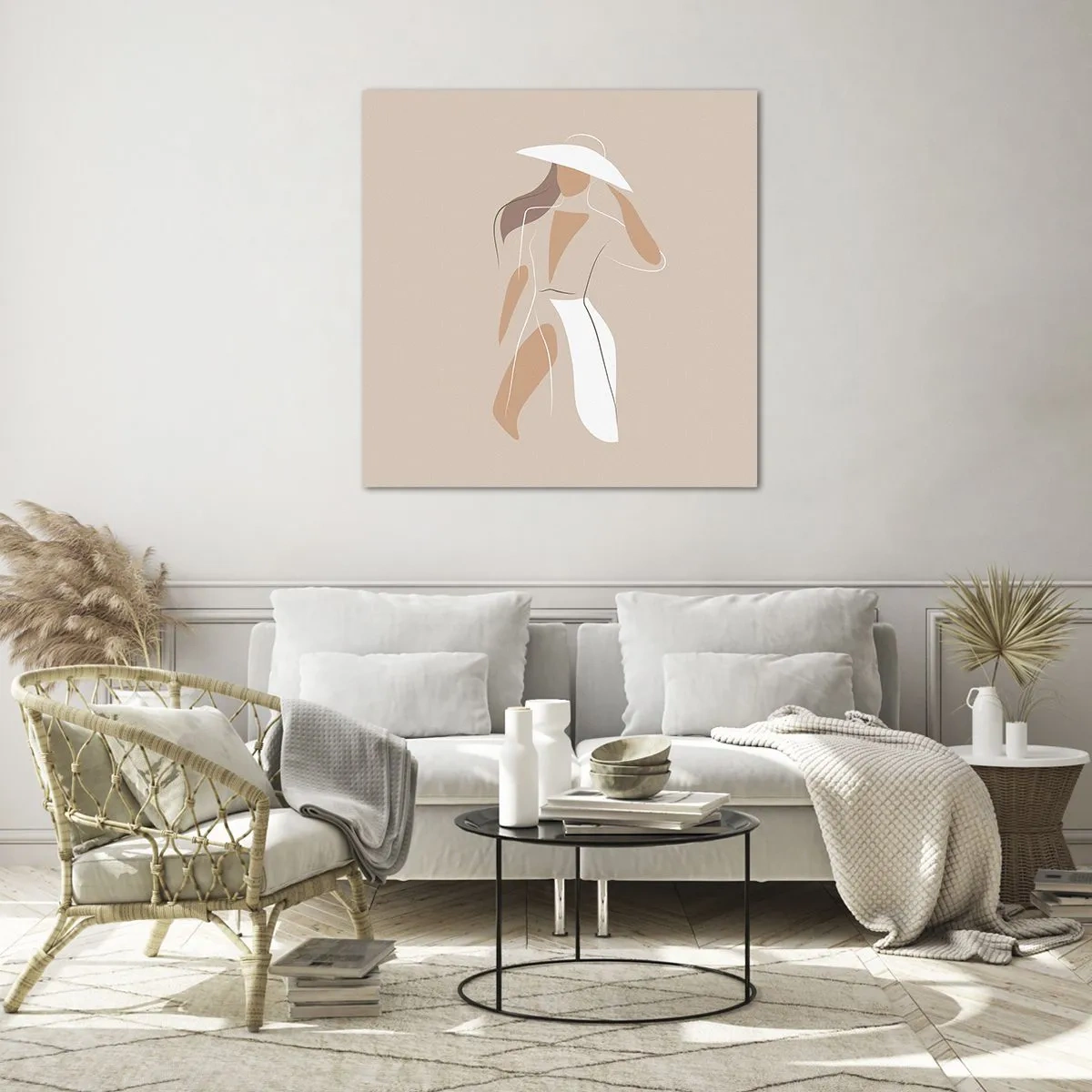 Tablou pe sticlă - Moda este distractivă - 50x50 cm