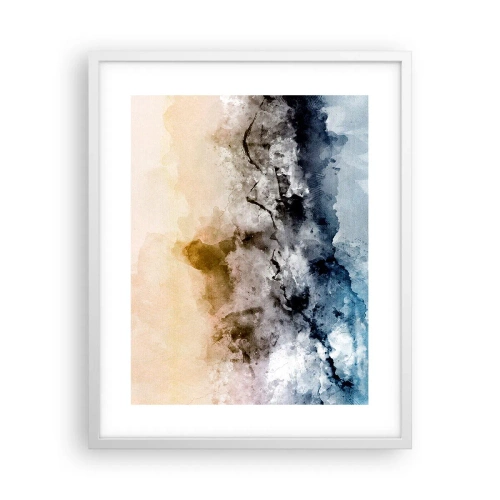 Poster în ramă albă - Scufundate într-un vârtej de ceață - 40x50 cm