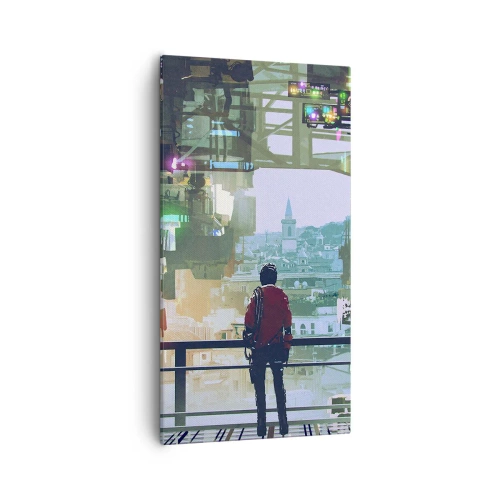 Tablou pe pânză - Două lumi - 55x100 cm