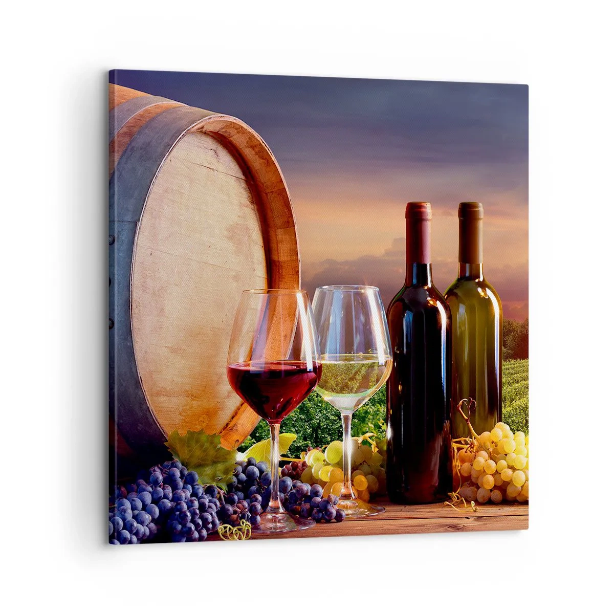 Tablou pe pânză - Aici viața are un gust - 60x60 cm