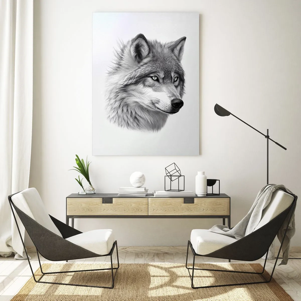 Tablou pe sticlă - Alfa - fără îndoială - 80x120 cm