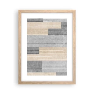 Poster în ramă de stejar deschis - Compoziție: în poziție verticală - 30x40 cm