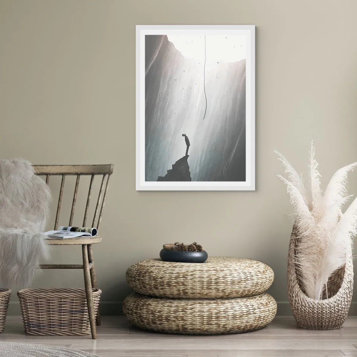 Poster în ramă albă - Există întotdeauna o cale de ieșire - 70x100 cm