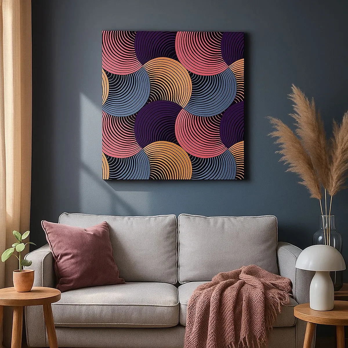 Tablou pe pânză - Într-un ritm de cerc - 30x30 cm