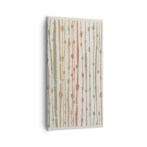 Tablou pe pânză - Notația culorilor muzicale - 55x100 cm