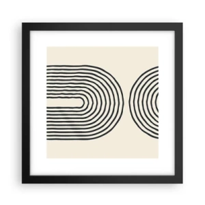 Poster în ramă neagră - În curând... - 30x30 cm
