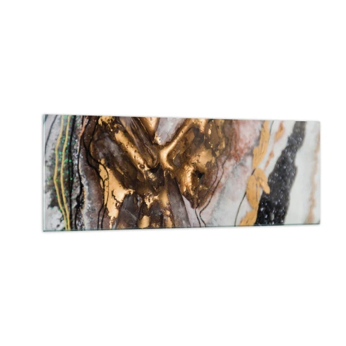 Tablou pe sticlă - Elementul pământ - 140x50 cm