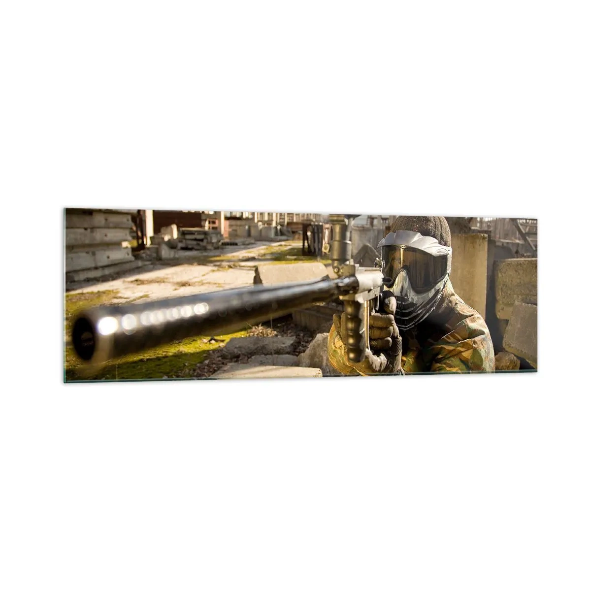 Tablou pe sticlă - Și tu poți fi erou - 160x50 cm