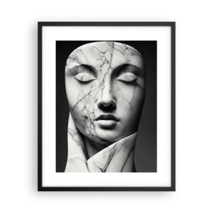 Poster în ramă neagră - Forme de marmură - 40x50 cm