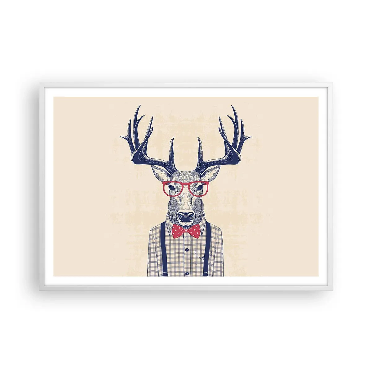 Poster în ramă albă - O extravaganță jucăușă - 100x70 cm