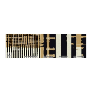 Mostră tapet Premium Sand - Abstracție arhitecturală - Abstracția, Bucată, Linii - 100x30 cm