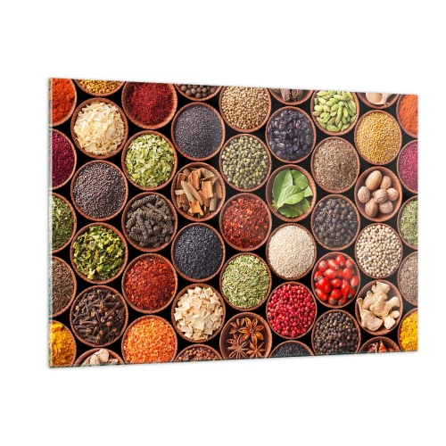 Tablou pe sticlă - Toate gusturile lumii - 120x80 cm