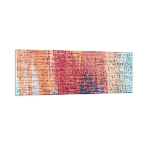 Tablou pe sticlă - Plutind prin curcubeu - 90x30 cm