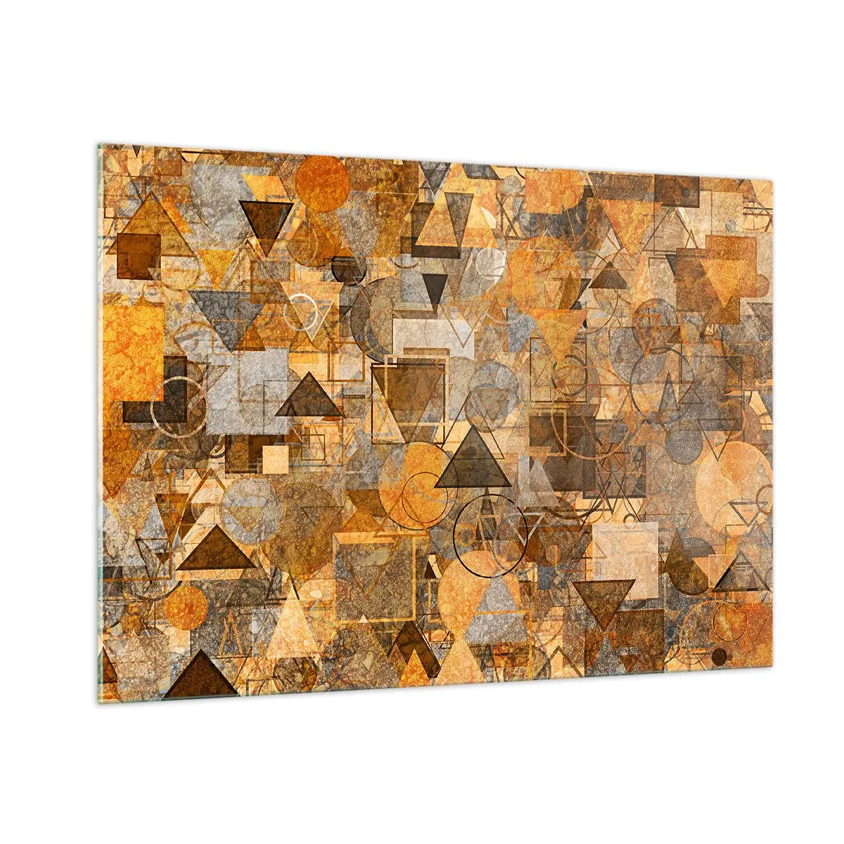 Tablou pe sticlă - Lumea băgată în formă - 100x70 cm