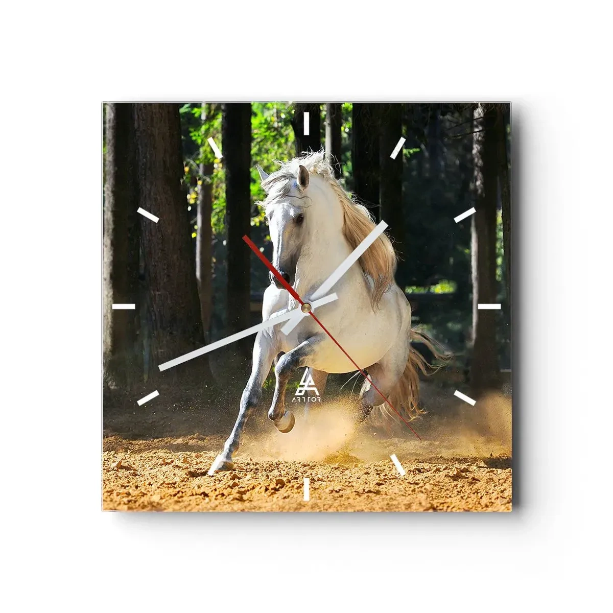 Ceas de perete - Ceas pe sticlă - Ca într-un roman fantastic - 40x40 cm