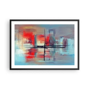 Poster în ramă neagră - Peisaj dintr-o dimensiune necunoscută - 70x50 cm