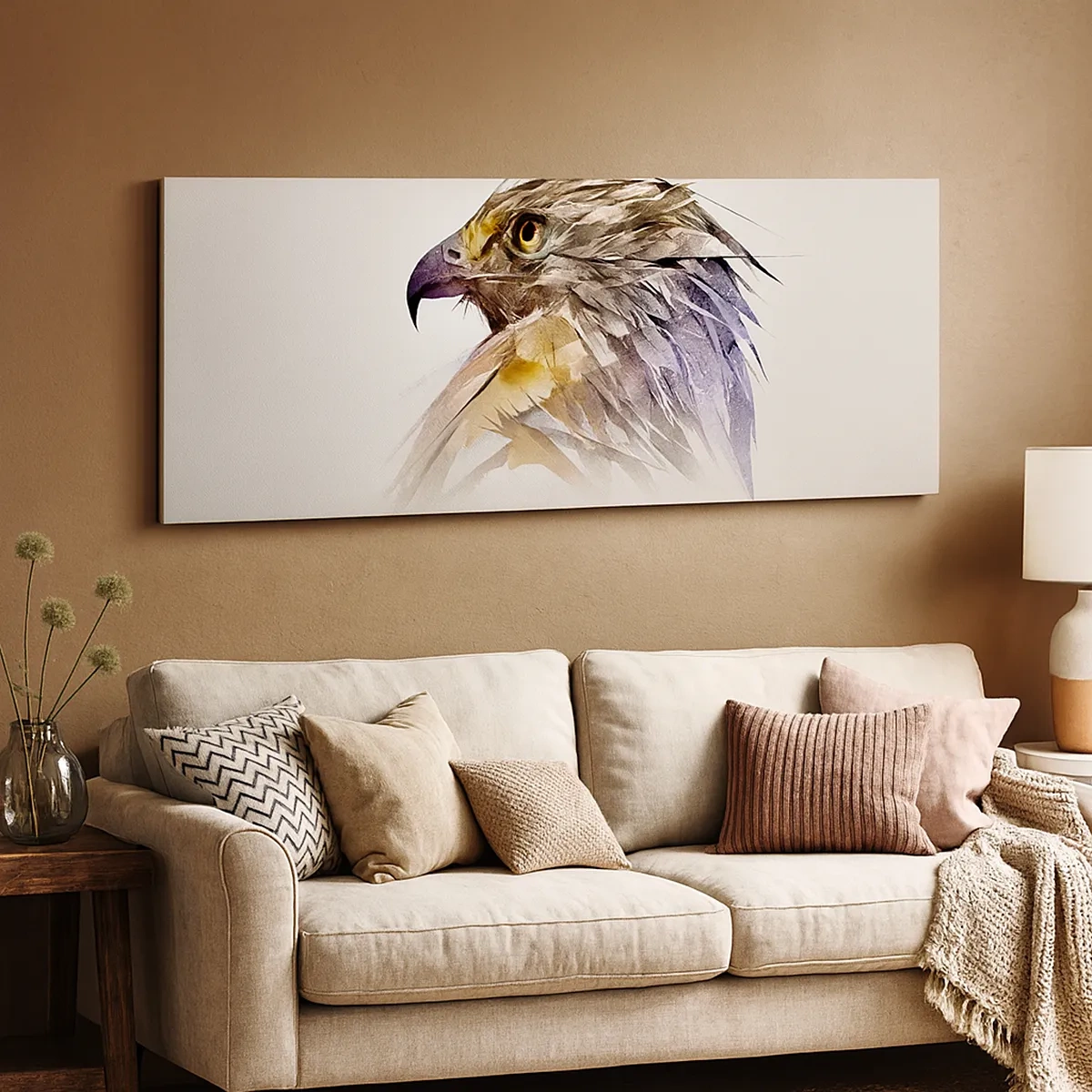 Tablou pe pânză - Portretul unui războinic - 30x30 cm