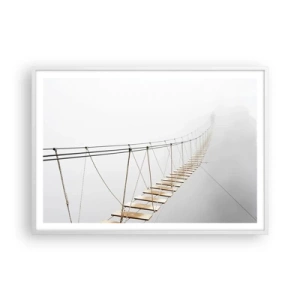 Poster în ramă albă - Unde te va duce? - 100x70 cm