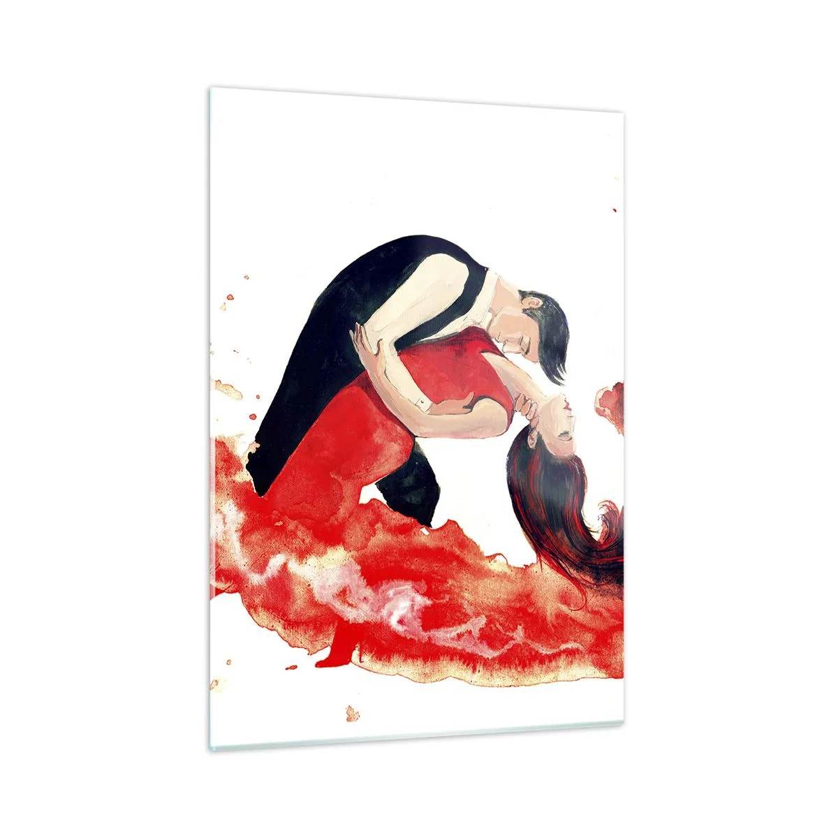 Tablou pe sticlă - Tango - un val senzual - 50x70 cm