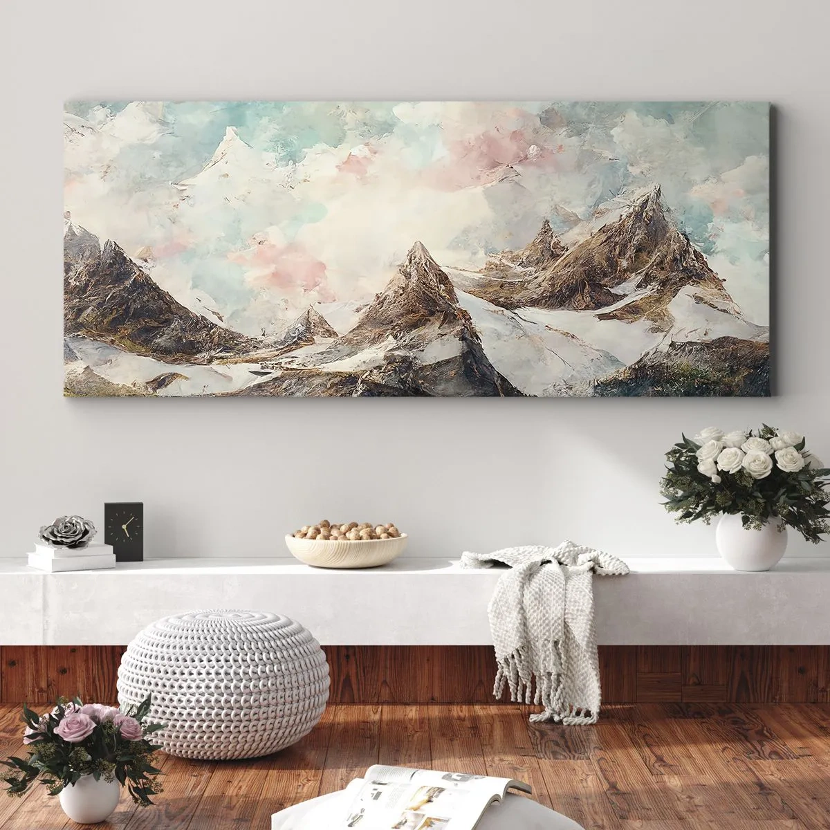 Tablou pe pânză - Lame de piatră - 140x50 cm