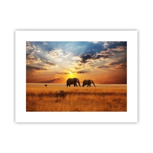 Poster - Plimbare în familie - 40x30 cm