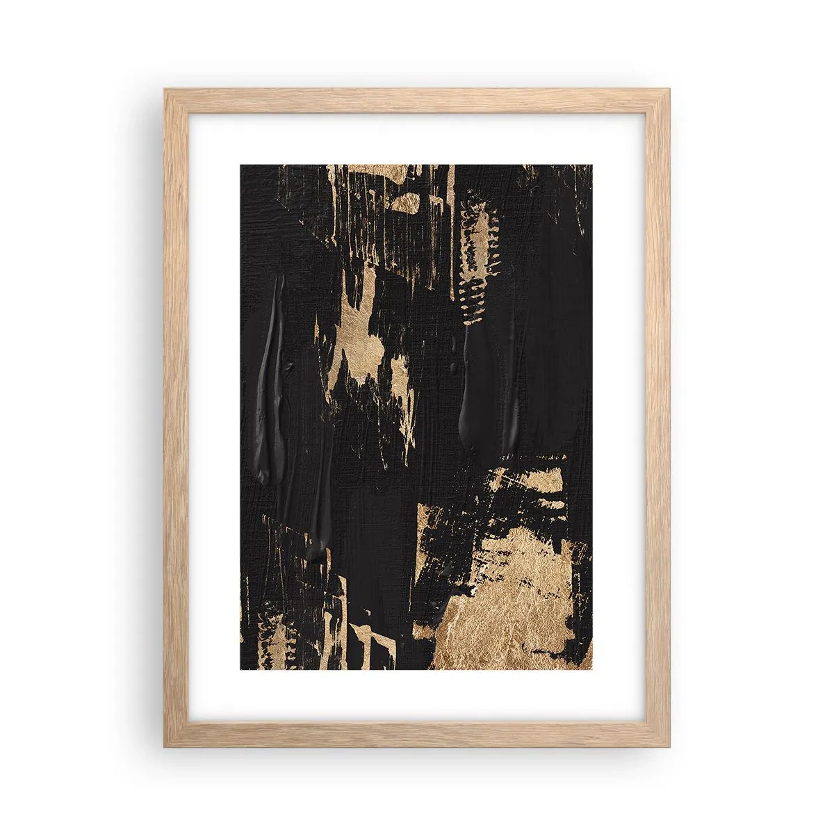 Poster în ramă de stejar deschis - O urmă de atingere - 30x40 cm