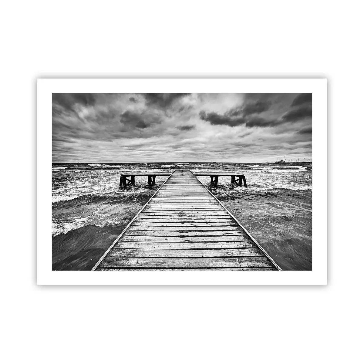 Poster - Aștept ca vântul să fugărească... - 70x50 cm