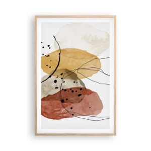 Poster în ramă de stejar deschis - Ca aerul, limpezi și ușoare - 61x91 cm