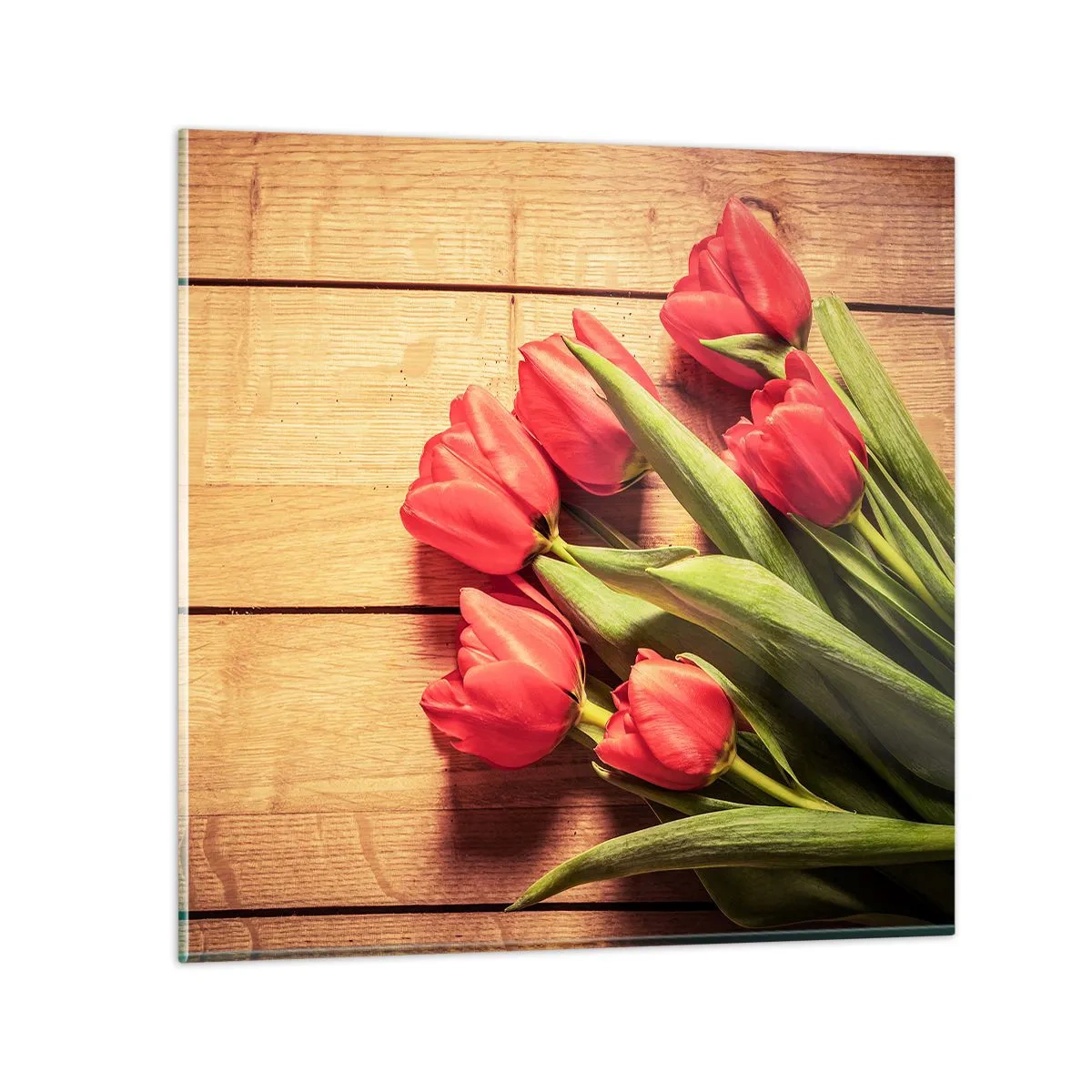 Tablou pe sticlă - Mărturisire de primăvară - 50x50 cm