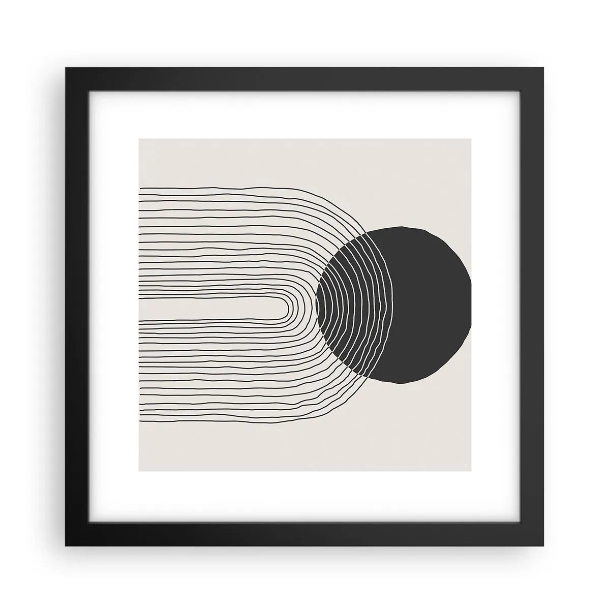 Poster în ramă neagră - Tremurând și încrezător - 30x30 cm