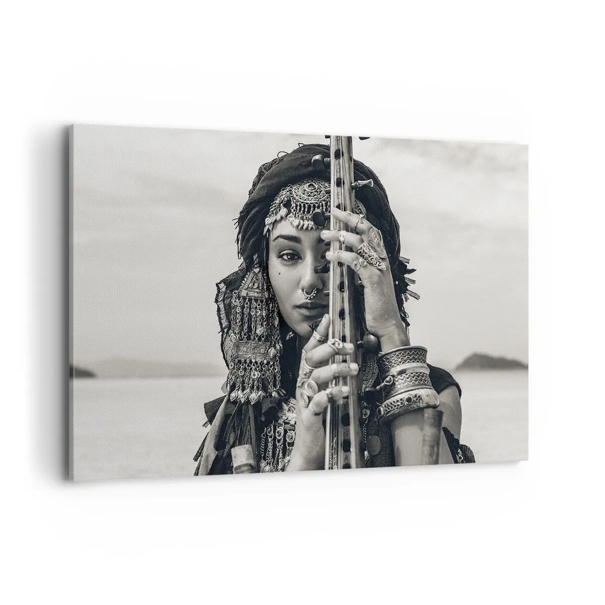 Tablou pe pânză - Muzica orientală în sine - 120x80 cm