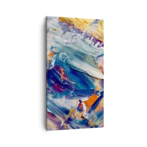 Tablou pe pânză - Confuzie de culori - 45x80 cm